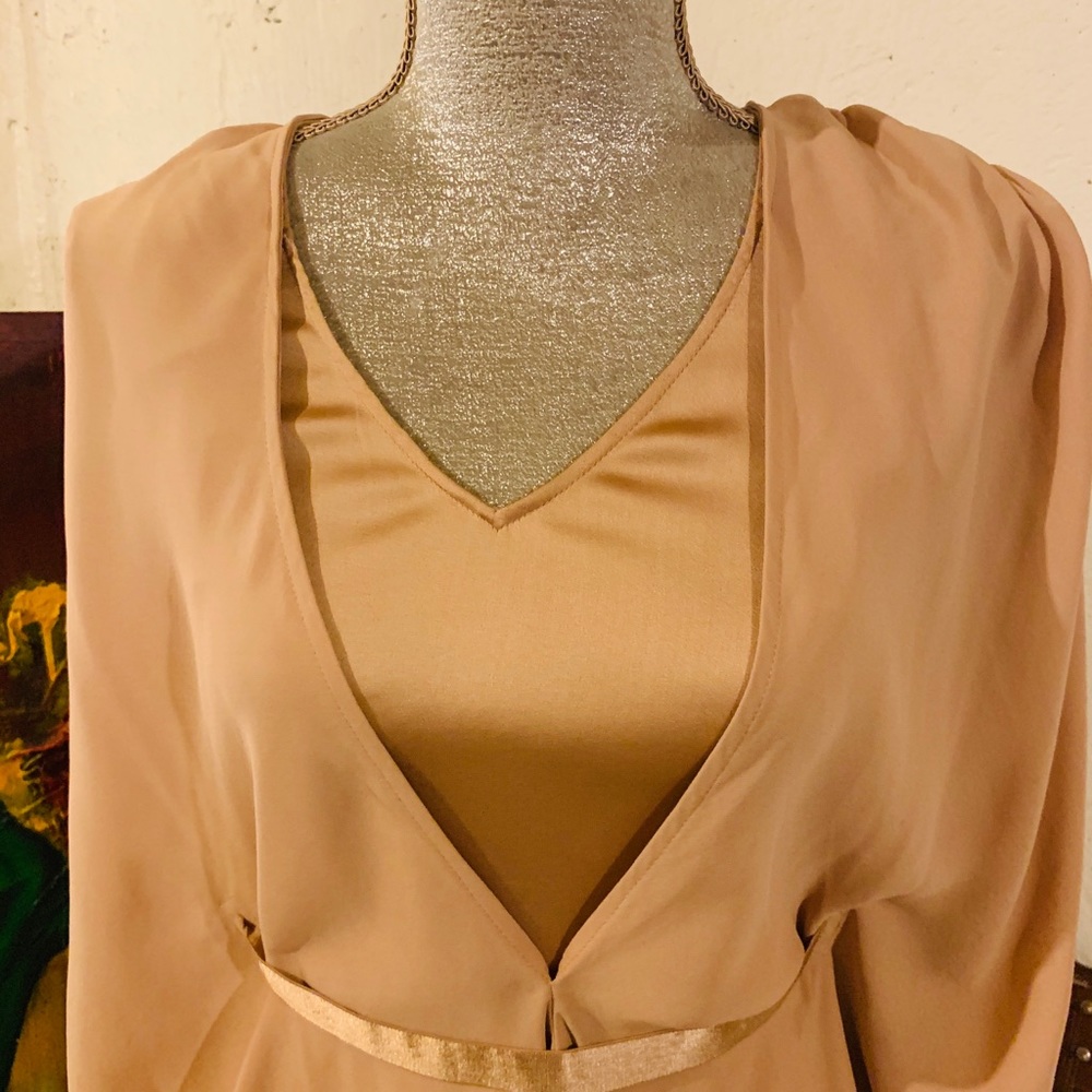 Beautiful pale peach H&M pink label dress. - Picture 4 of 8